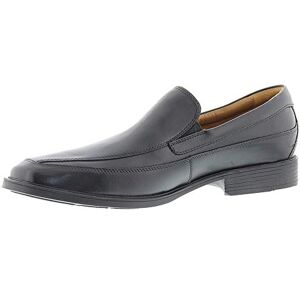 Clarks Men's Tilden Free Loafers, Black Black Leather, 10 UK