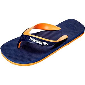 Havaianas, Men's, Dual, Flip Flop, Navy Blue/Begonia Orange, 9/10 UK