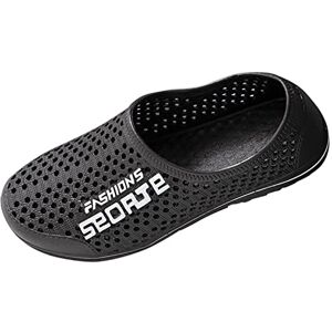 Generic Men Sandal Beach Non Slip Garden Men Clogs Shoes For Men Beach Shoes Source Sandals Men (Black, 6.5)