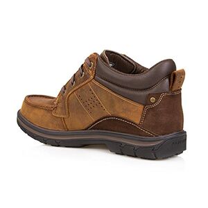 Skechers Men'S Segment Melego Leather Chukka Waterproof Boot, Dark Brown, 7.5 Uk Wide