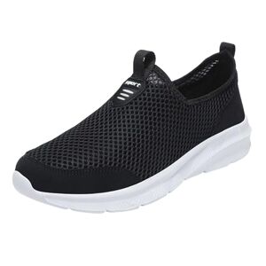 Generic Men Sports Shoes Fashionable New Pattern Sneakers Trekking & Hiking Footwear Mesh Breathable Lightweight Comfortable Sole Casual Sports Shoes Flat Bottom Breathable Shoes Orthopedic Walking Shoes