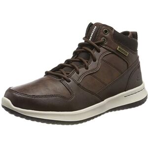 Skechers Men's Delson Classic Boots, Brown Chocolate Leather Chocolate, 10 UK