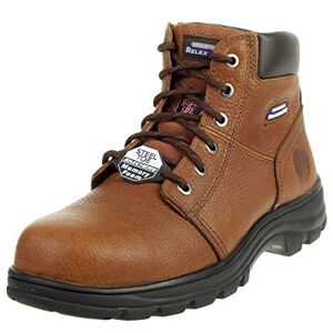 Skechers Men's Workshire Classic Boots, Brown Embossed Leather, 7.5 UK