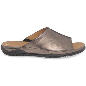 Gabor 'Idol' Leather Wide Fit Casual Sliders