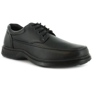 Comfisole Mens/gents Black Lace Up Comfort Fit Casual Shoes. Wider Fitting. Pu - Size 10 (Uk Shoe)