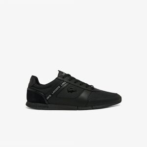 Lacoste Mens Menerva Shoes In Black Mesh - Size Uk 6