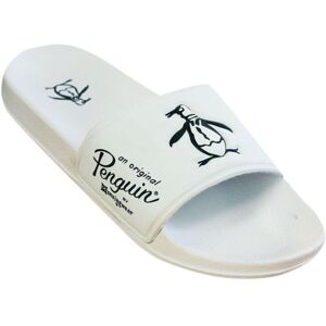 Penguin Original Passer Mens White Sliders - Size Uk 10