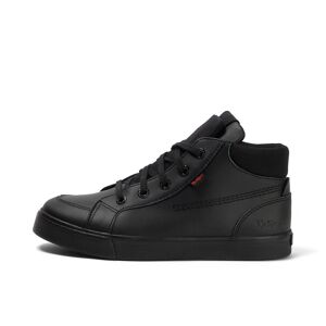 Kickers Youth Mens Tovni Hi Double Tongue Leather Black- 13891858