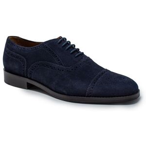 Savile Row Company Navy Suede Brogues 7 - Men