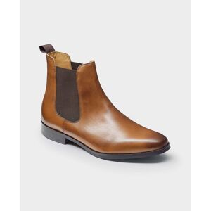 Savile Row Company Tan Leather Chelsea Boots 11 - Men