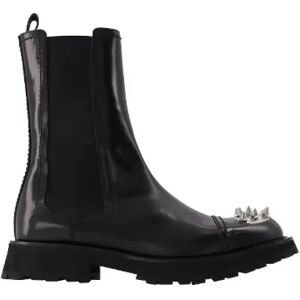 Alexander McQueen Pre-owned , Pre-owned Leather boots ,Black male, Sizes: 10 UK