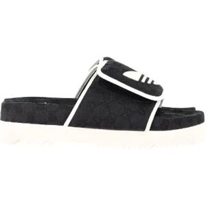 Gucci Vintage , Pre-owned Cotton sandals ,Black male, Sizes: 6 UK