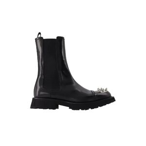 Alexander McQueen Pre-owned , Pre-owned Leather boots ,Black male, Sizes: 9 UK