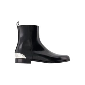 Alexander McQueen Pre-owned , Pre-owned Leather boots ,Black male, Sizes: 8 UK