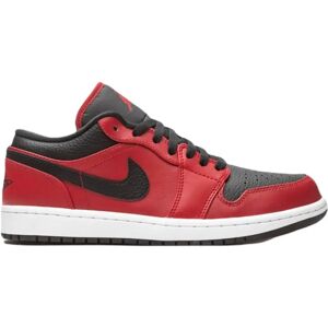 Nike , Air Jordan 1 Low Leather Sneakers ,Red male, Sizes: 10 1/2 UK