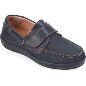 Cosyfeet Woody Extra Roomy Men's Shoes  - Navy Leather/Nubuck - Size: 9 XXW