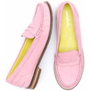 Pink Classic Suede Penny Loafers   Size 3   Petrel Suede Moshulu - 3