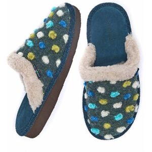 Blue Colourful Spotty Mule Slippers   Size 7   Malia 2 Moshulu - 7