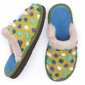 Green Colourful Spotty Mule Slippers   Size 7   Malia 2 Moshulu - 7