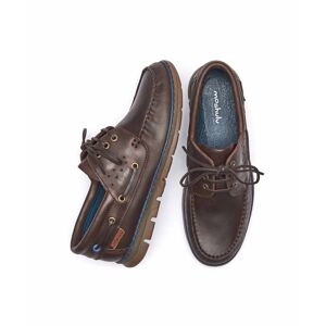 Brown Men's Classic Leather Deck Shoe   Size 10   Berio Moshulu - 10