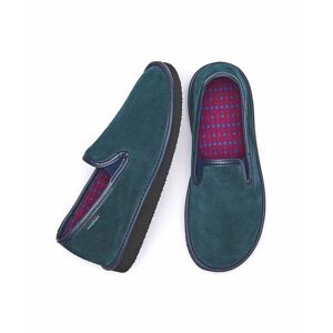 Blue Men's Classic Suede Slippers   Size 7   Arlon 3 Moshulu - 7