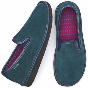 Blue Men's Classic Suede Slippers   Size 8   Arlon 3 Moshulu - 8