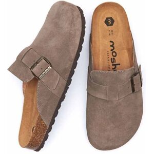 Smoky Taupe Men's Cork Footbed Clogs   Size 9   Buckator Moshulu - 9