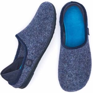 Blue Men's Full Felt Slippers   Size 7   Matmi Moshulu - 7