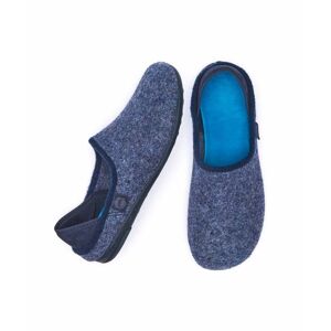Blue Men's Full Felt Slippers   Size 10   Matmi Moshulu - 10