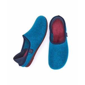 Blue Men's Full Felt Slippers   Size 7   Matmi Moshulu - 7