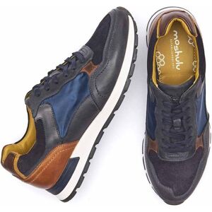 Blue Men's Leather Combination Trainers   Size 10   Hattrick Moshulu - 10