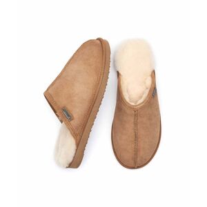 Brown Men's Luxury Sheepskin Mule Slipper   Size 11   Foxtail Moshulu - 11