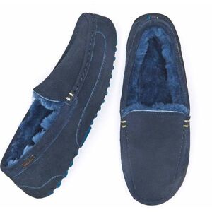 Blue Men's Sheepskin Moccasin Slippers   Size 10   Dishley Moshulu - 10