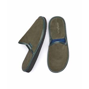 Green Men's Suede Mule Slippers   Size 11.5   Weston 3 Moshulu - 11.5