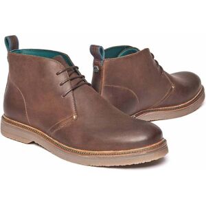 Brown Men's Waxy Leather Desert Boots   Size 10   Sheppard Moshulu - 10