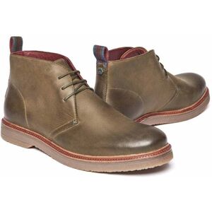 Green Men's Waxy Leather Desert Boots   Size 7   Sheppard Moshulu - 7