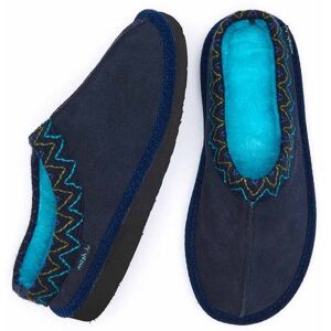 Blue Suede Turkish Mule Slippers   Size 3   Alaska 2 Moshulu - 3