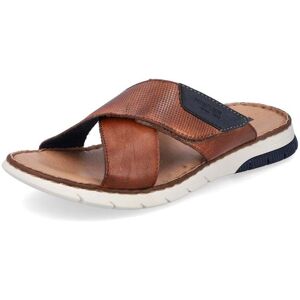 Rieker 25283-23 Men Brown Hook & Loop Sandals Size: EU 43 / UK 9,