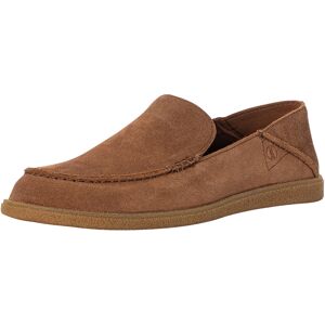 Clarks Clarkbay Step Suede Loafers  - Cola - Male - Size: 9 UK