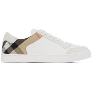 Burberry White House Check Sneakers  - OPTIC WHITE - Size: IT 49 - Gender: male