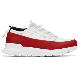 Canada Goose White & Red Glacier Trail Sneakers  - White/Fortune Red - Size: US 12 - Gender: male