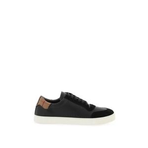 Burberry low-top leather sneakers  - Black - male - Size: 42