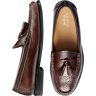 G.H.BASS Men's Larkin Tassel Brogue Weejuns® Moc Toe Loafers Brown - Size: 8 D-Width - Brown - male