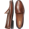 G.H.BASS Men's Larson Weejuns® Moc-Toe Slip-On Loafers Cognac - Size: 7.5 D-Width - Brown - male