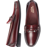 G.H.BASS Men's Lincoln Bit Weejuns® Moc-Toe Slip-On Loafers Burgundy - Size: 12 D-Width - Dark Red - male