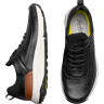 Florsheim Men's Satellite Perf Toe Elastic Lace Sneakers Black - Size: 7 1/2 D-Width - Black - male