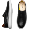 Florsheim Men's Social Plain Toe Slip On Sneakers Black/White - Size: 12 D-Width - Black/White - male