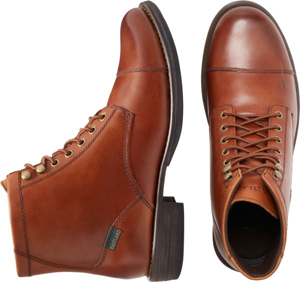 Eastland Men's High Fidelity Cap Toe Lace Up Boots Cognac - Size: 12 D-Width - Brown - male