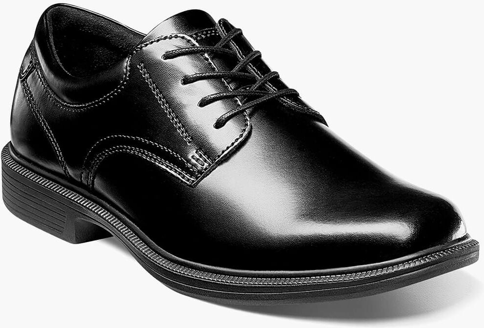 Nunn Bush Shoes Baker Street Plain Toe Oxford Black Size 7