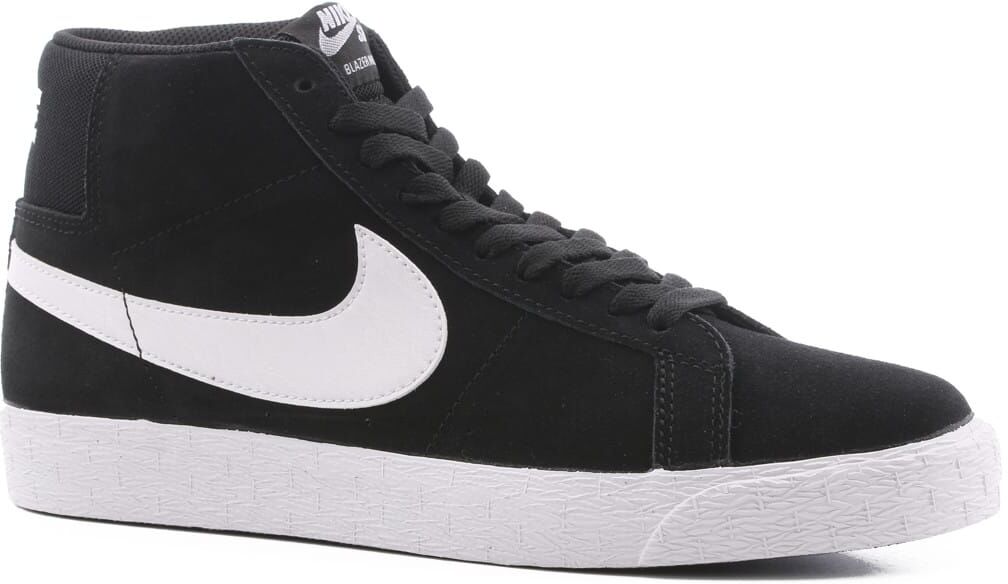 Nike SB Zoom Blazer Mid Skate Shoes - black/white-white-white 9.5